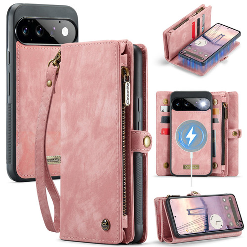 Google Pixel 11 / 11 Pro CaseMe 008 Detachable Multifunctional Leather Phone Case - Pink