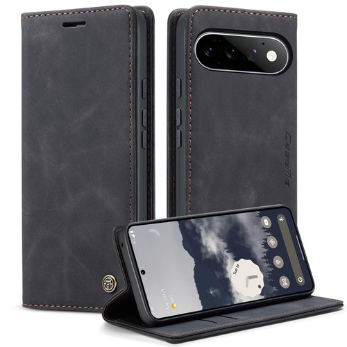 Google Pixel 11 / 11 Pro CaseMe 013 Multifunctional Horizontal Flip Leather Phone Case - Black