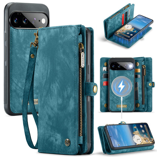 Google Pixel 11 Pro XL CaseMe 008 Detachable Multifunctional Leather Phone Case - Blue