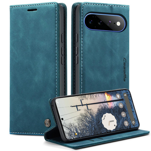 Google Pixel 11 Pro XL CaseMe 013 Multifunctional Horizontal Flip Leather Phone Case - Blue