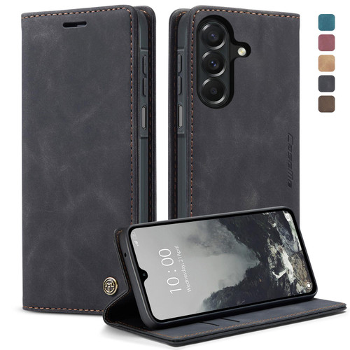 Samsung Galaxy A27 5G CaseMe 013 Multifunctional Horizontal Flip Leather Phone Case - Black