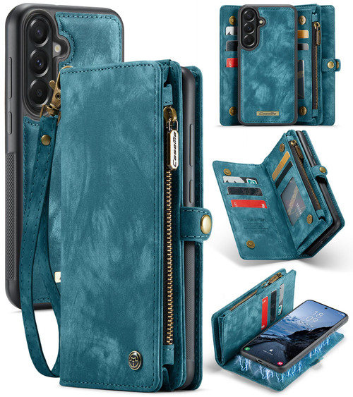 Samsung Galaxy A57 5G CaseMe 008 Detachable Multifunctional Leather Phone Case - Blue