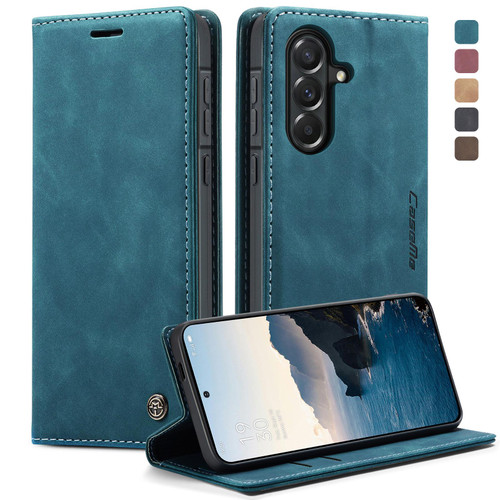 Samsung Galaxy A57 5G CaseMe 013 Multifunctional Horizontal Flip Leather Phone Case - Blue