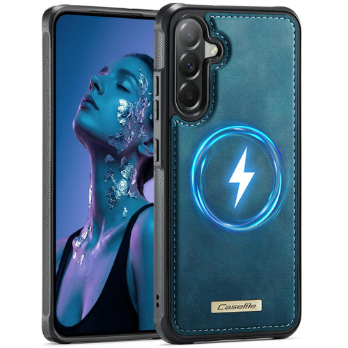 Samsung Galaxy A57 5G CaseMe C69 Series Magnetic Vegan Leather Back Phone Case - Green