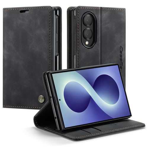 Samsung Galaxy Z Fold8 5G CaseMe 013 Multifunctional Horizontal Flip Leather Phone Case - Black