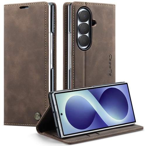 Samsung Galaxy Z Fold8 Ultra 5G CaseMe 013 Multifunctional Horizontal Flip Leather Phone Case - Coffee