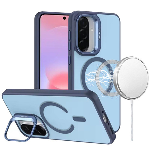 ShutterStand Magnetic Camera Ring Kickstand Case For Samsung Galaxy A37 5G / A36 5G - Blue