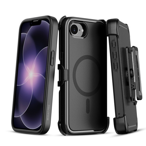 Echelon Fuse Series MagSafe Case with Holster for Apple iPhone 17e / 16e - Black