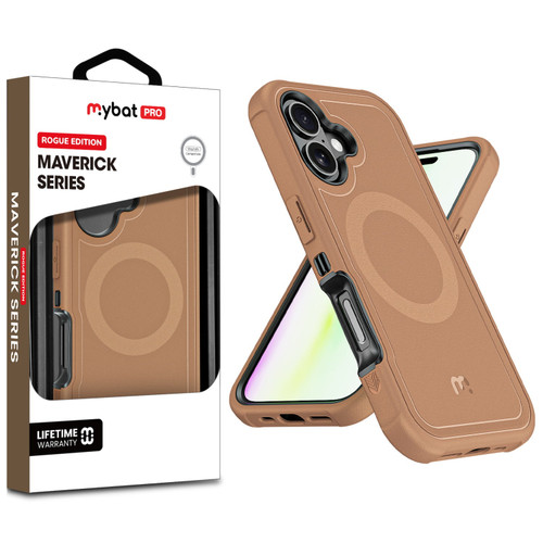 MyBat Pro Maverick Series Rogue Edition MagSafe Case for Apple iPhone 17 - Brown