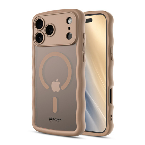 MyBat Pro Contour Series MagSafe Wavy Matte Case for Apple iPhone 18 Pro / 17 Pro - Brown