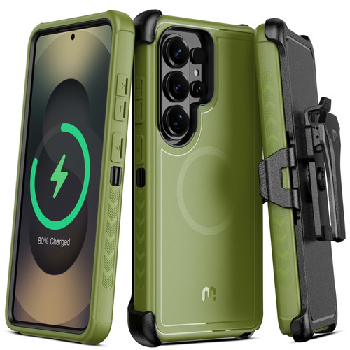 MyBat Pro Maverick Series MagSafe Case w/ Holster for Samsung Galaxy S26 Ultra - Army Green