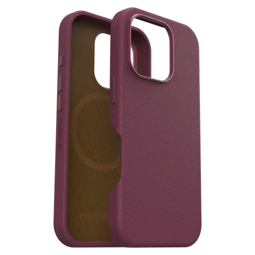Otterbox - Symmetry Cactus Leather Magsafe Case for iPhone 16 Pro - Maroon Bells