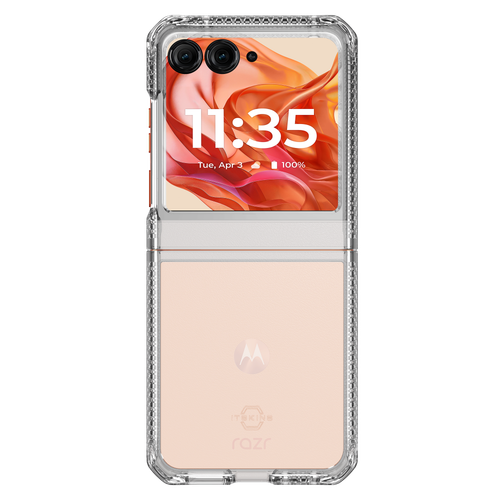 Itskins - Hybridr Clear Case for Motorola Razr 2024 / Razr 2025 - Transparent