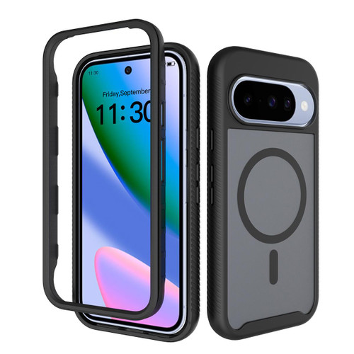 Google Pixel 11 / Pixel 11 Pro Starry Sky Matte Magnetic TPU Hybrid PC Phone Case - Black