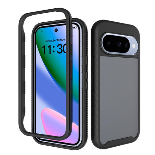 Google Pixel 11 / Pixel 11 Pro Starry Sky Matte Two-Tone Shockproof TPU Hybrid PC Phone Case - Black