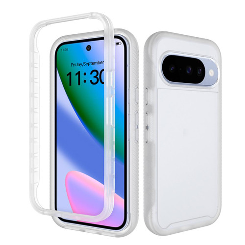 Google Pixel 11 / Pixel 11 Pro Starry Sky Matte Two-Tone Shockproof TPU Hybrid PC Phone Case - Matte Transparent