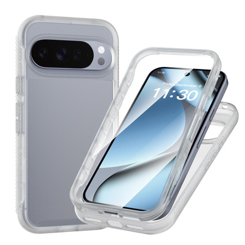 Google Pixel 11 / Pixel 11 Pro Starry Sky Matte Two-Tone TPU Hybrid PC Phone Case with Screen Protector - Matte Transparent