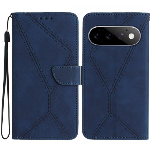 Google Pixel 11 / Pixel 11 Pro Stitching Embossed Leather Phone Case - Blue