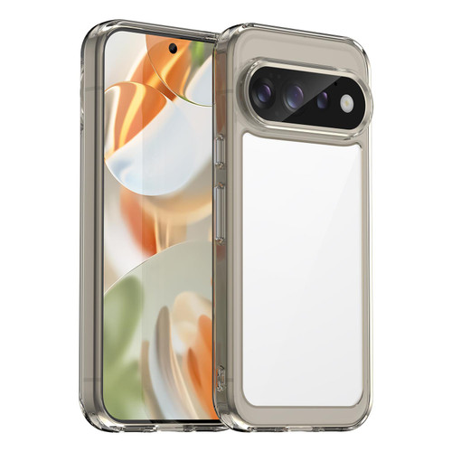 Google Pixel 11 Colorful Series Acrylic Hybrid TPU Phone Case - Transparent Grey