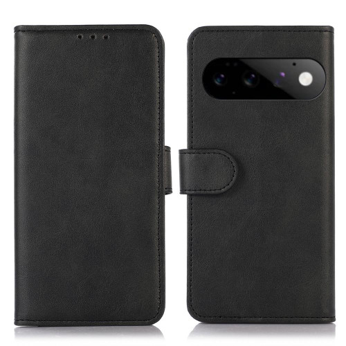 Google Pixel 11 Cow Texture Flip Leather Phone Case - Black