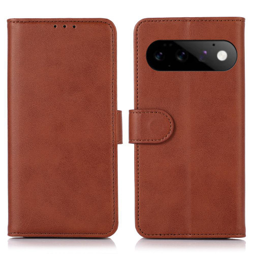 Google Pixel 11 Cow Texture Flip Leather Phone Case - Brown