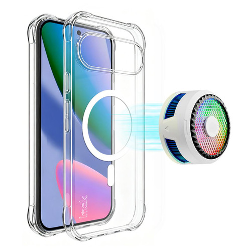 Google Pixel 11 imak Magnetic Shockproof Airbag TPU Phone Case - Transparent