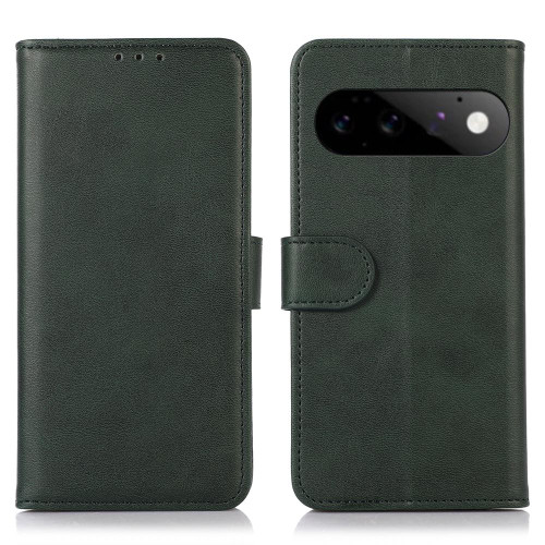 Google Pixel 11 Pro Cow Texture Flip Leather Phone Case - Green
