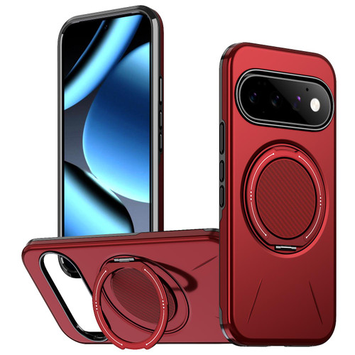 Google Pixel 11 Pro Kalebol Magnetic MagSafe Rotation Holder PC Phone Case - Red