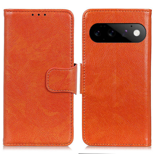 Google Pixel 11 Pro Nappa Texture Horizontal Flip Leather Phone Case - Orange