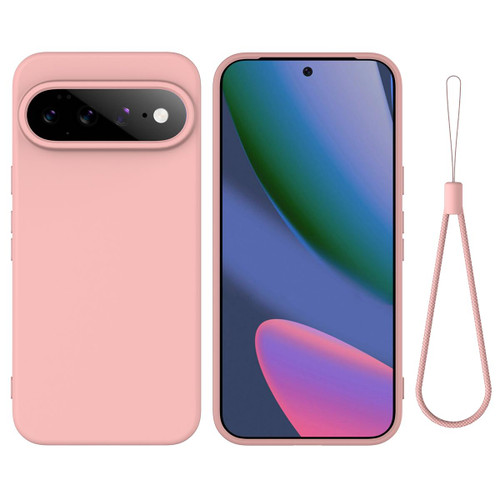 Google Pixel 11 Pro Solid Color Liquid Silicone Dropproof Full Coverage Phone Case - Pink