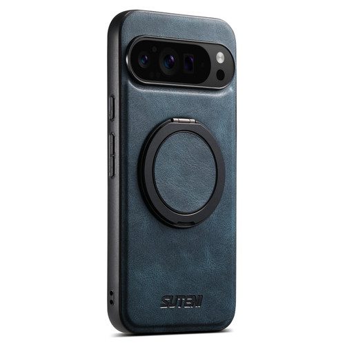 Google Pixel 11 Pro Suteni G3 Oil Wax 360 Rotation Holder MagSafe Back Phone Case - Blue