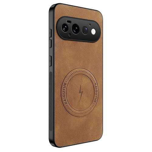 Google Pixel 11 Pro WANLONFENG SD Series Nappa Texture Magnetic Phone Case - Brown