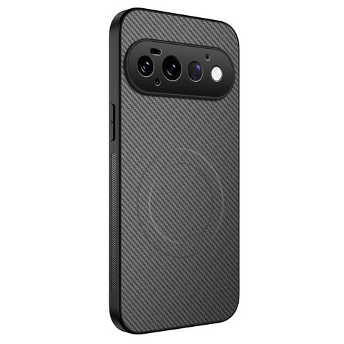 Google Pixel 11 Pro WANLONFENG TQ Series Magnetic Carbon Fiber Texture PC Hybrid TPU Phone Case - Grey
