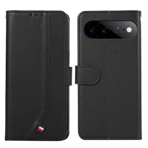 Google Pixel 11 Pro XL ABEEL Delicate Texture Splicing RFID Leather Phone Case - Black