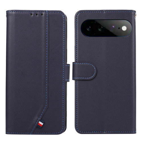 Google Pixel 11 Pro XL ABEEL Delicate Texture Splicing RFID Leather Phone Case - Blue