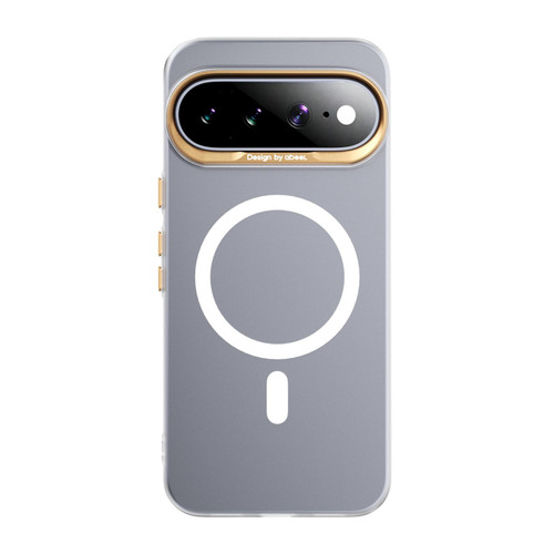 Google Pixel 11 Pro XL ABEEL Lightweight Semi Transparent Frosted Magnetic PC Phone Case - White