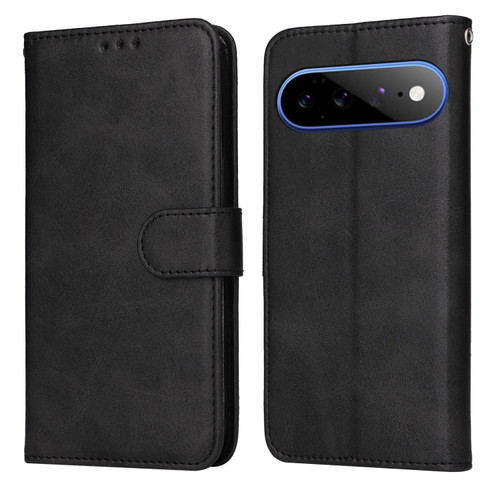 Google Pixel 11 Pro XL Classic Calf Texture Flip Leather Phone Case - Black