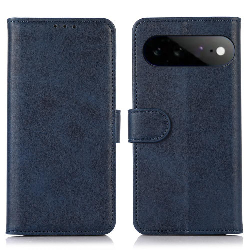 Google Pixel 11 Pro XL Cow Texture Flip Leather Phone Case - Blue