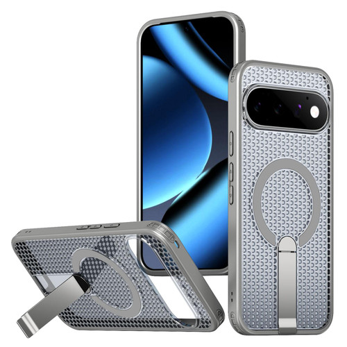 Google Pixel 11 Pro XL Kalebol Honeycomb Cooling MagSafe Holder Phone Case - Titanium Grey