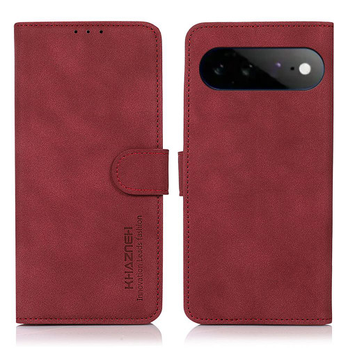 Google Pixel 11 Pro XL KHAZNEH Matte Texture Leather Phone Case - Red