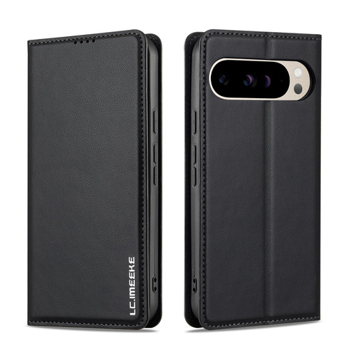 Google Pixel 11 Pro XL LC.IMEEKE L1 Series Frosted Fine Texture PU Phone Case - Black