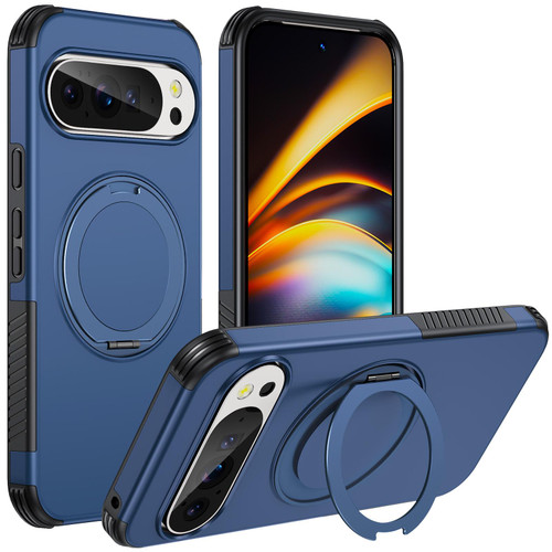 Google Pixel 11 Pro XL Magnetic 360 Rotating Holder Phone Case - Blue