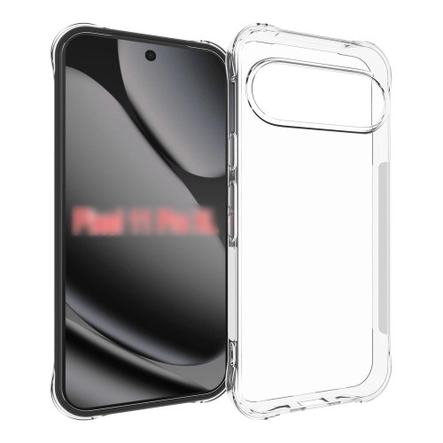 Google Pixel 11 Pro XL Shockproof Non-slip Thickening TPU Phone Case - Transparent