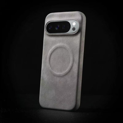 Google Pixel 11 Pro XL Skin Feel Sheepskin MagSafe Magnetic Phone Case - Grey