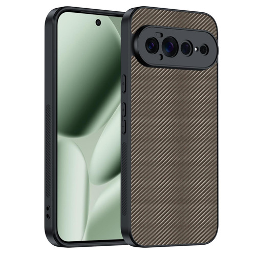 Google Pixel 11 Pro XL Ultra-thin Carbon Fiber Texture Printing Phone Case - Gold