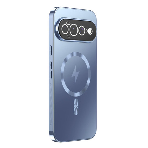Google Pixel 11 Pro XL Vacuum Electroplated Magnetic Phone Case - Light Blue