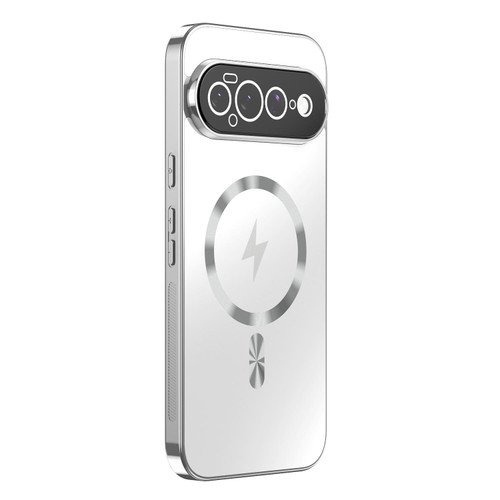 Google Pixel 11 Pro XL Vacuum Electroplated Magnetic Phone Case - White