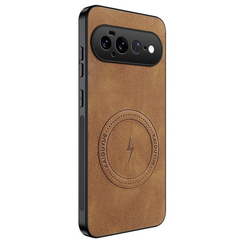 Google Pixel 11 Pro XL WANLONFENG SD Series Nappa Texture Magnetic Phone Case - Brown