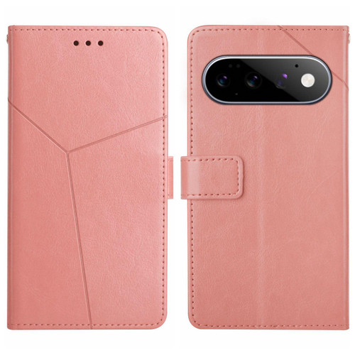 Google Pixel 11 Pro XL Y-shaped Pattern Flip Leather Phone Case - Pink