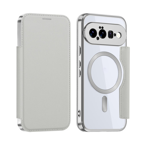 Google Pixel 11 Shield MagSafe RFID Anti-theft Leather Phone Case - Grey
